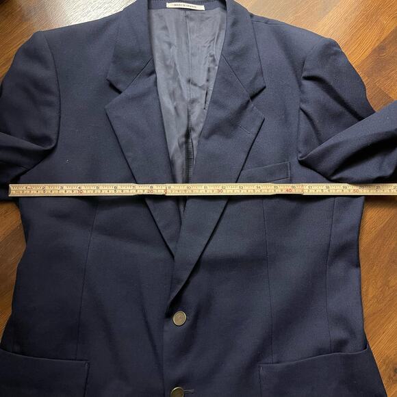 Yves Saint Laurent YSL Wool Blazer Sportcoat Professional Career Navy Fits M/L - Picture 7 of 9